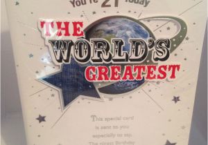 21st Birthday Cards for son Happy 21st Birthday son Card Worlds Greatest Large Size