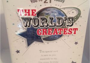 21st Birthday Cards for son Happy 21st Birthday son Card Worlds Greatest Large Size