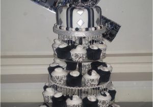 21st Birthday Decorations Black and Silver Black White and Silver Masquerade 21st Birthday Cake and