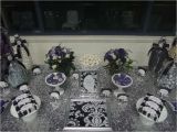 21st Birthday Decorations Black and Silver Purple Black White and Silver Birthday Party Ideas