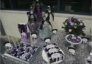 21st Birthday Decorations Black and Silver Purple Black White and Silver Birthday Party Ideas