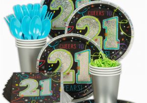 21st Birthday Decorations Cheap 21st Birthday Standard Party Tableware Kit Serves 8 Ebay
