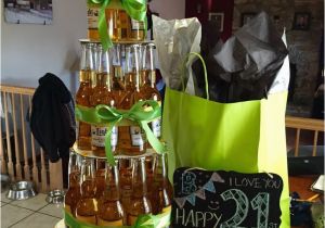 21st Birthday Decorations for Guys Corona Beer Bottle Cake Simple and Awesome Guy