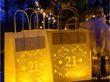 21st Birthday Decorations for Her 21st Birthday Paper Lantern Bag Party Decoration by