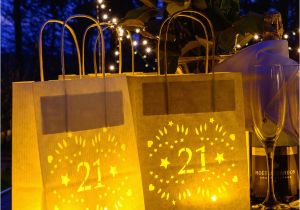 21st Birthday Decorations for Her 21st Birthday Paper Lantern Bag Party Decoration by