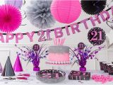21st Birthday Decorations for Her Pink Sparkling Celebration 21st Birthday Party Supplies