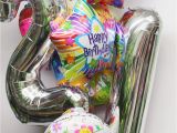 21st Birthday Flowers Delivered Jumbo 21st Birthday Balloon Bouquet In Boston Ma