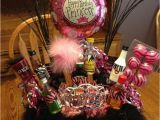 21st Birthday Gift Basket Ideas for Her 21st Birthday Basket Holidays Celebrations Pinterest