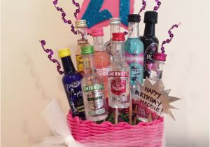 21st Birthday Gift Basket Ideas for Her 21st Birthday Gift Basket My Gift Baskets Pinterest