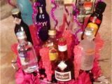 21st Birthday Gift Basket Ideas for Her Made An Edible Alcohol Basket for My Dear Friend for Her
