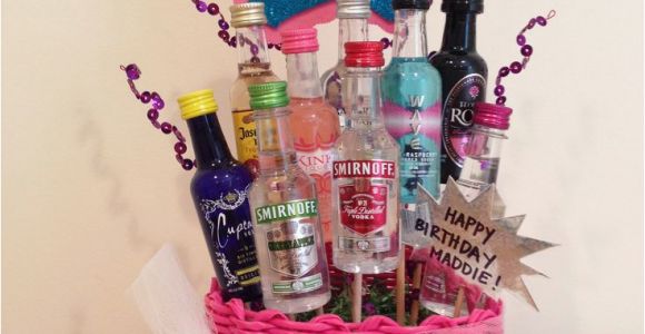 21st Birthday Gift Baskets for Her 21st Birthday Gift Basket My Gift Baskets Pinterest