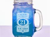 21st Birthday Gifts for Him Ideas 21st Birthday Gift for Her Him 16 Oz Mason Jar Cheers to 21