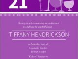21st Birthday Invitation Templates Free Cocktail Glasses 21st Birthday Invitations 21st Birthday