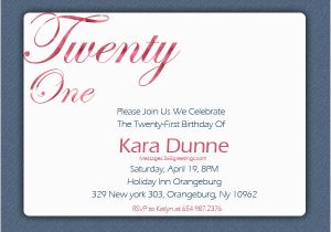 21st Birthday Invitation Wording Samples 21st Birthday Invitations 365greetings Com