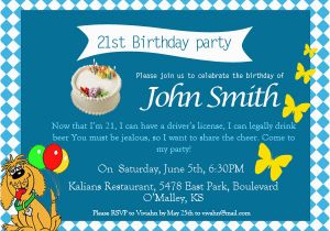 21st Birthday Invitation Wording Samples 21st Birthday Invitations 365greetings Com