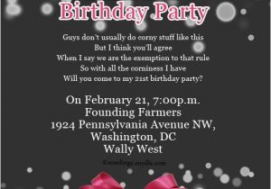 21st Birthday Invitation Wording Samples Invitation Letter for 21st Birthday Letters Free