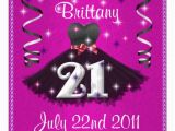 21st Birthday Invitations for Girls Happy 21st Birthday Party Invitations for Girls 5 25