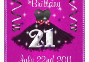 21st Birthday Invitations for Girls Happy 21st Birthday Party Invitations for Girls 5 25
