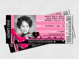 21st Birthday Invitations for Girls Items Similar to Bachelorette Ticket Invitations 21st or