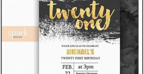 21st Birthday Invitations for Guys 21st Birthday Invitations Templates Guys Template