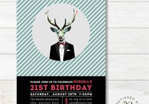 21st Birthday Invitations Male 21st Birthday Invitation Adult Birthday Invitations for Men