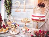 21st Birthday Table Decorations Kara 39 S Party Ideas Rustic Vintage 21st Birthday Party