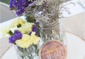 21st Birthday Table Decorations Rustic Lavender and Yellow Tangled 21st Birthday