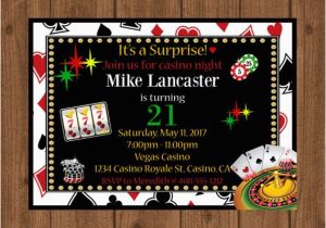 21st Birthday Vegas Invitations 21st Birthday Casino Invitation 21st Birthday Casino