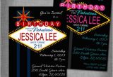 21st Birthday Vegas Invitations 21st Birthday Vegas Party Invitation