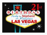 21st Birthday Vegas Invitations Las Vegas 21st Birthday Party 13 Cm X 18 Cm Invitation