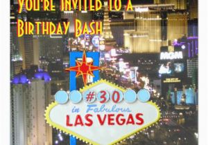 21st Birthday Vegas Invitations Las Vegas Party 30th Birthday Card Zazzle