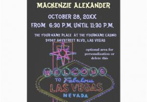 21st Birthday Vegas Invitations Personalized Las Vegas Party Invitations