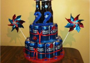 22nd Birthday Present Ideas for Him 22nd Birthday Beer Cake for My Boyfriend so Cute so