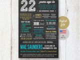 22nd Birthday Present Ideas for Him Us Fun Facts 1996 22nd Birthday Gift for Him Brother son