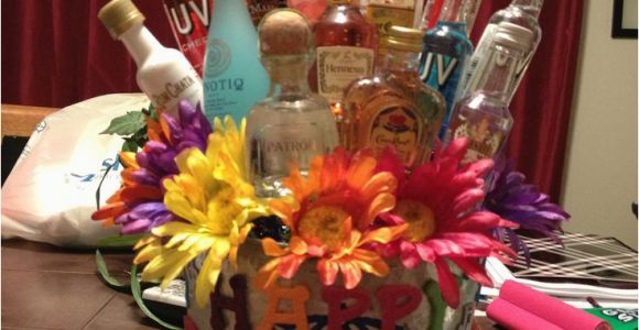 23rd Birthday Gifts for Her Maria 39 S 23rd Birthday Shot Gift Basket Shot Bottle Gift