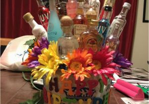23rd Birthday Gifts for Him Maria 39 S 23rd Birthday Shot Gift Basket Shot Bottle Gift