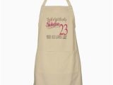 23rd Birthday Presents for Him 23rd Birthday Gifts Bbq Apron by Littletuddler