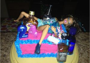 24th Birthday Gift Ideas for Her Homemade Drunk Barbie 24th Birthday Cake Food