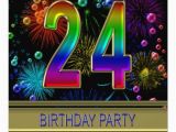 24th Birthday Party Ideas for Him 24th Birthday Party Invitation with Bubbles