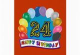 24th Birthday Presents for Him 24th Birthday Gifts with assorted Balloons Design Card