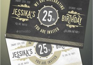 25th Birthday Invitation Templates 22 Birthday Invitation Templates Free Sample Example