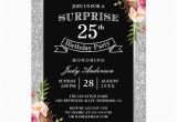 25th Birthday Invitation Templates Personalized 25th Birthday Invitations