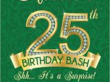 25th Birthday Invite 25th Birthday Invitation Adult Birthday Party Invitation