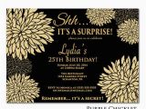 25th Birthday Invite 25th Birthday Invitation Surprise Birthday Party by