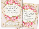 25th Birthday Invite 25th Surprise Birthday Party Invitations Bagvania Free