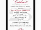 25th Birthday Invite Classic 25th Birthday Celebrate Milestone Invitations