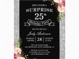 25th Birthday Invite Personalized 25th Birthday Invitations