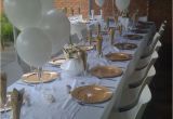 25th Birthday Party Decorations Gold and White Birthday Party Ideas Photo 1 Of 5 Catch