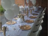 25th Birthday Party Decorations Gold and White Birthday Party Ideas Photo 1 Of 5 Catch