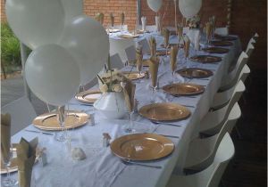 25th Birthday Party Decorations Gold and White Birthday Party Ideas Photo 1 Of 5 Catch